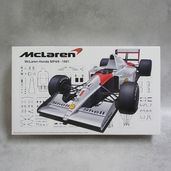 フジミ 1/20 マクラーレンホンダMP4/6 1991 ブラジルGP/サンマリノGP/日本GP 選択式 + 別売Marlboroデカール付き