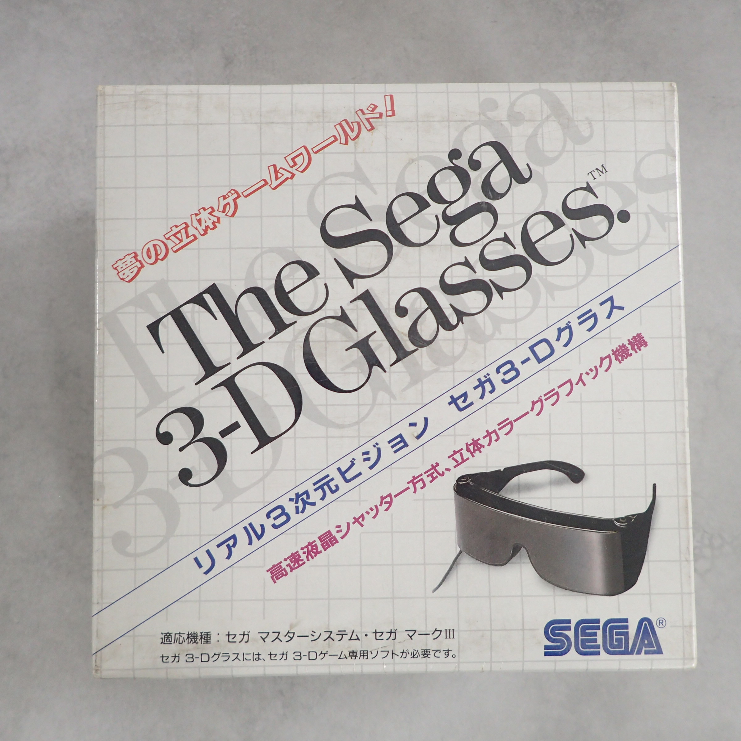 【中古ソフト】セガ マスターシステム│The Sega 3-D Glasses ＋ザクソン 3D セット
