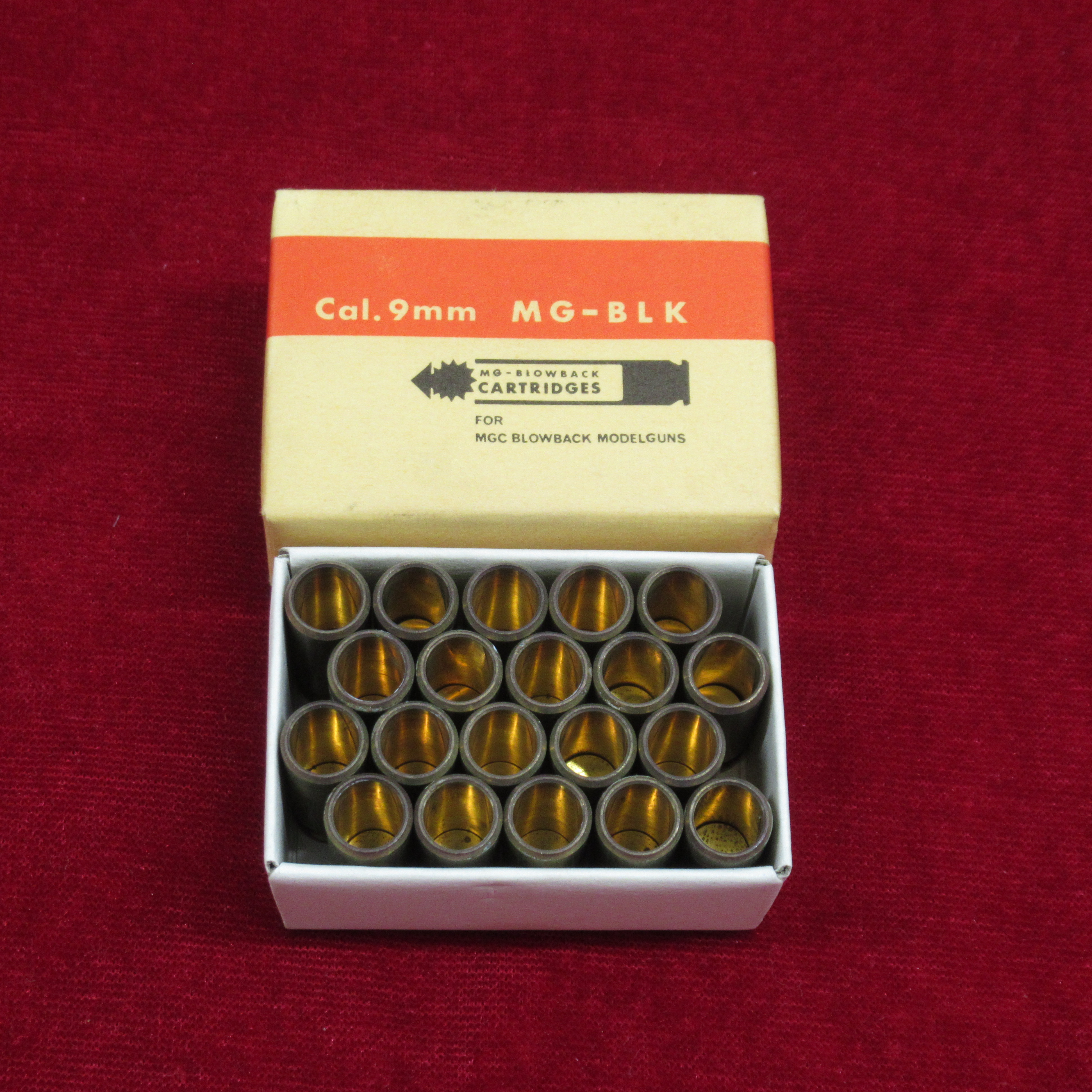 MGC カートリッジ 20発セット 9mm MG-BLK モデルガン