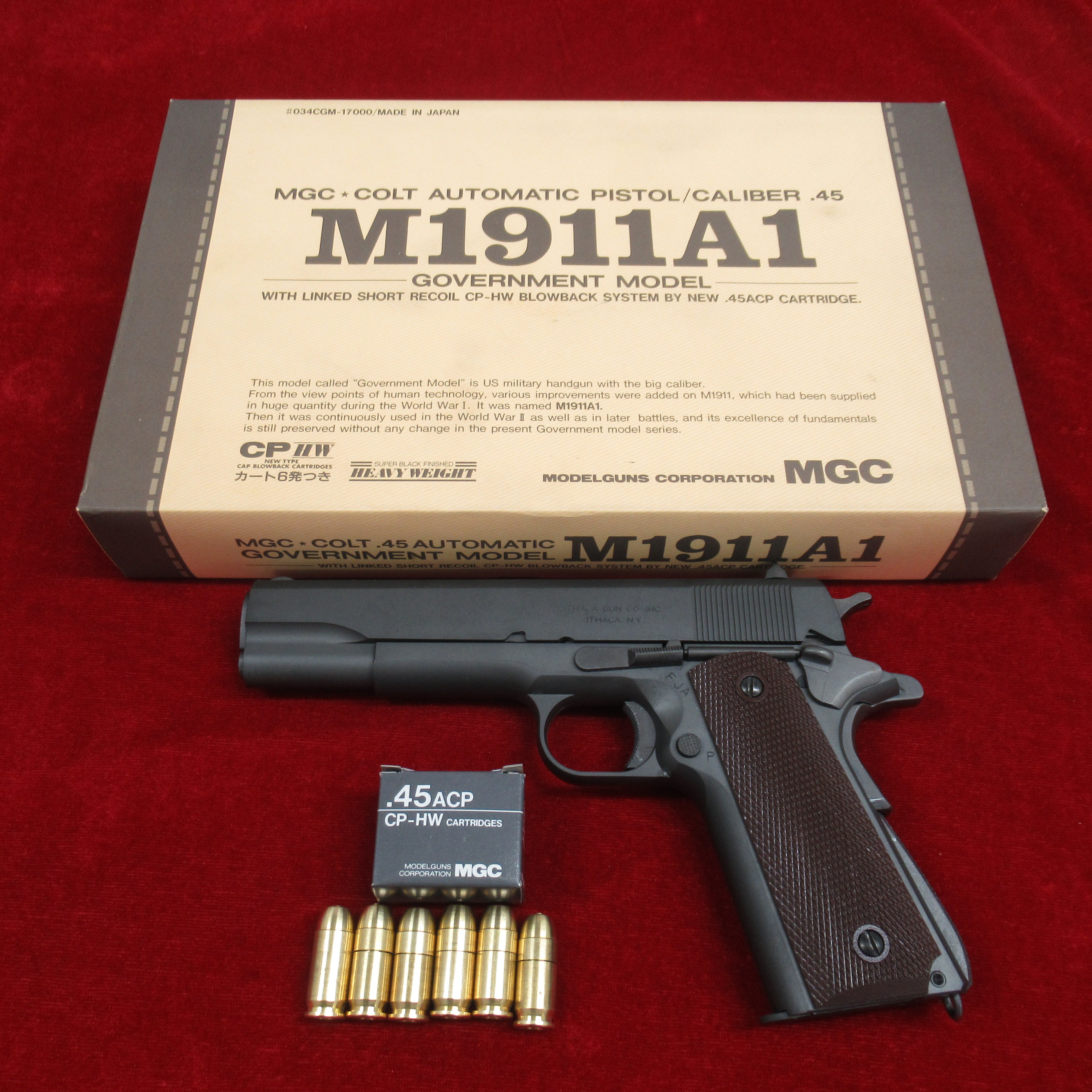 MGC モデルガン M1911A1 コルトガバメント ITHACA 刻印 HW