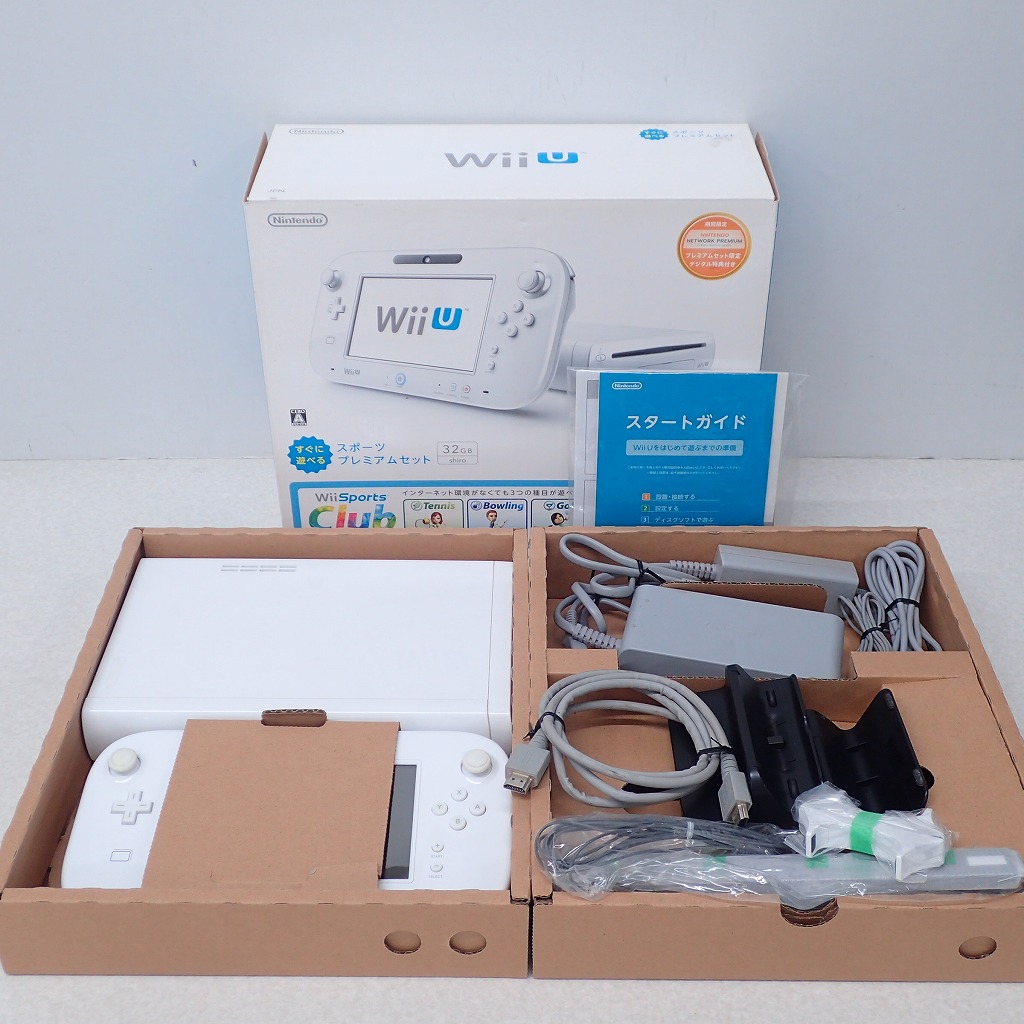 【中古ハード】WiiU｜スポーツプレミアムセット 欠品あり