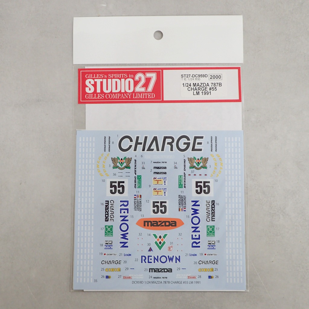 BEEP ゲームグッズ通販 / STUDIO27 1/24 マツダ 787B CHARGE #55 LM