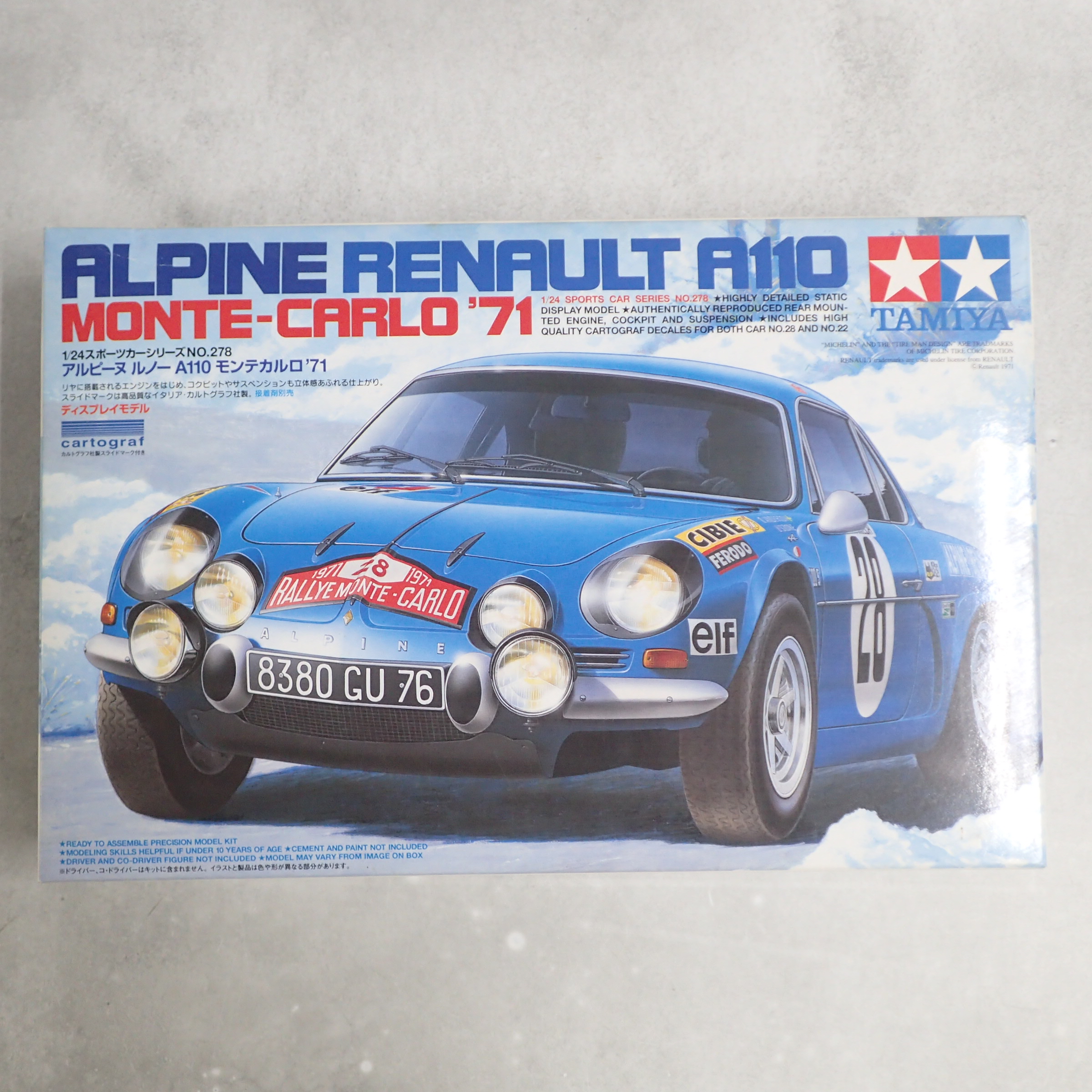 タミヤ 1/24 アルピーヌ・ルノーA110 モンテカルロ ’71 24278 + 別売エッチングパーツ付き