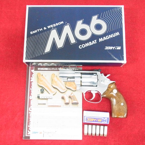 コクサイ モデルガン S&W M66 コンバットマグナム 2.5インチ M19 ステンレスシルバー[くれいも屋：I0A382]