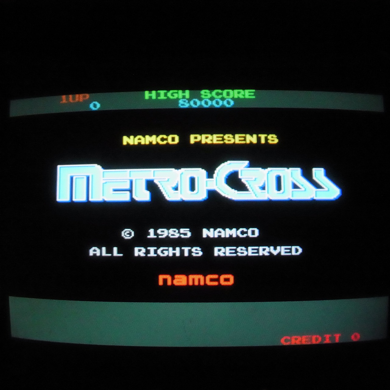 【中古アーケード基板】ナムコ/NAMCO メトロクロス METRO-CROSS インスト純正