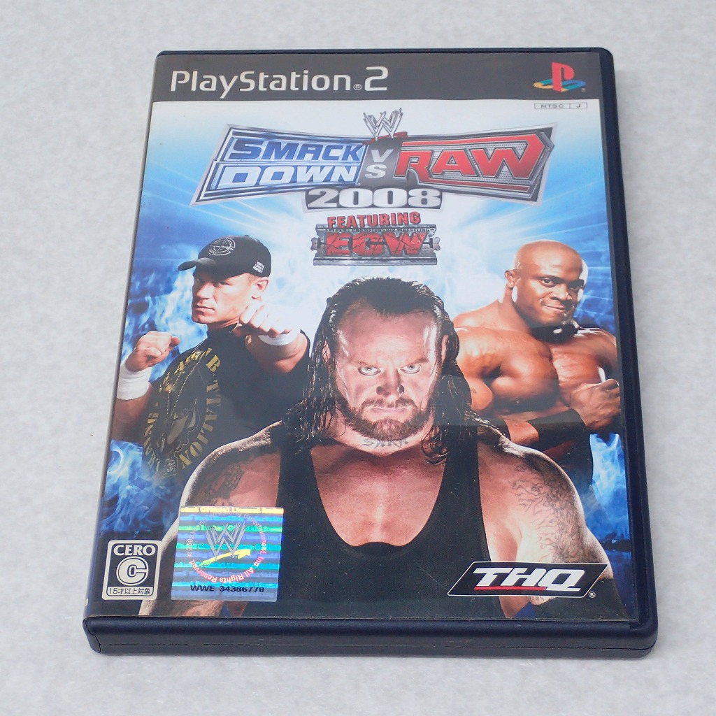 【中古ソフト】PlayStation2｜WWE 2008 SmackDown vs Raw