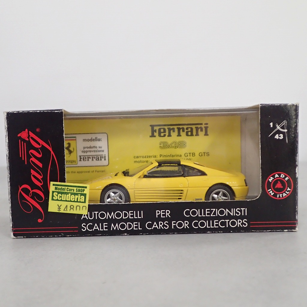 Bang 1/43 フェラーリ 348 GTS ストラダーレ イエロー 8002