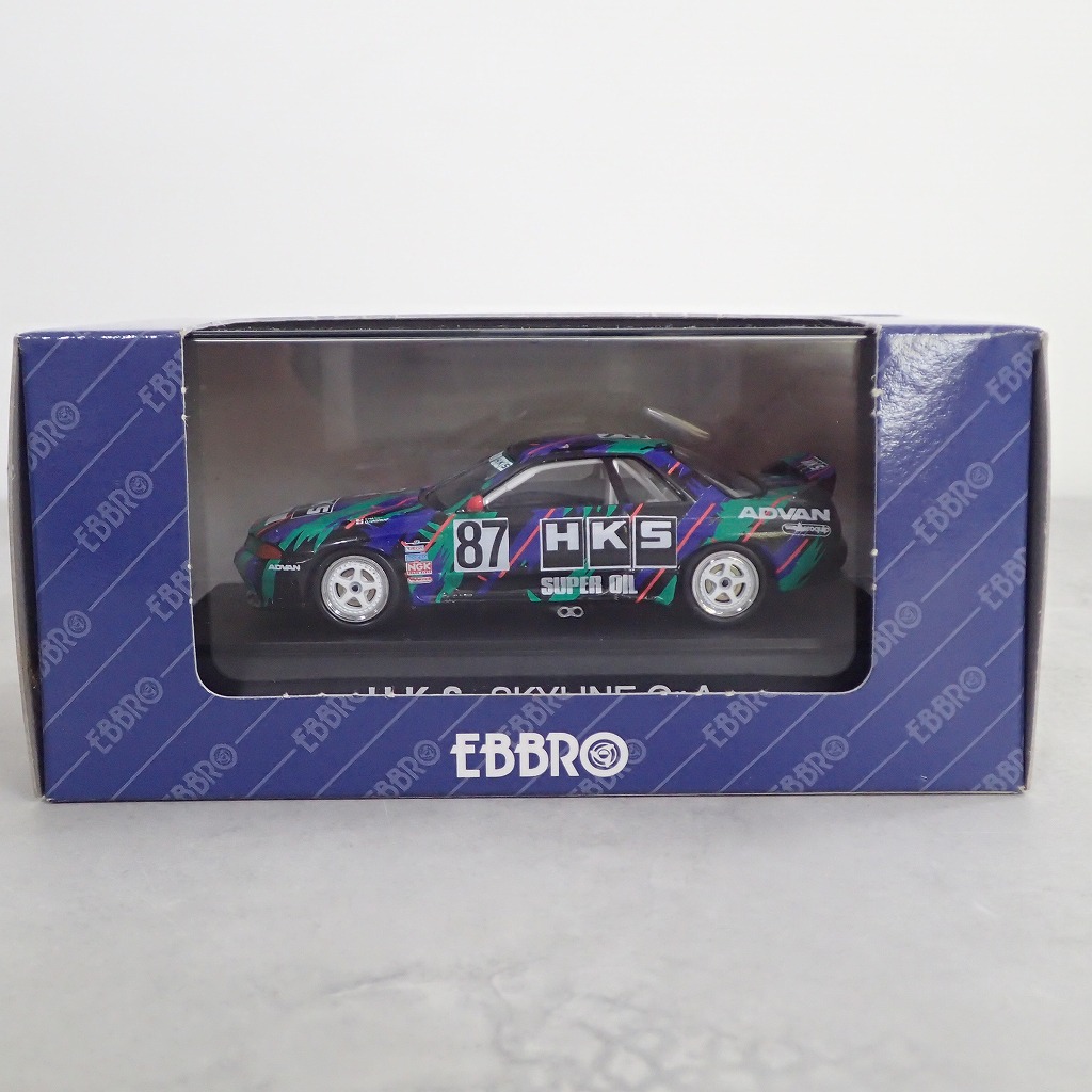 エブロ 1/43 HKS スカイライン GT-R Gr.A ブラック #87 63