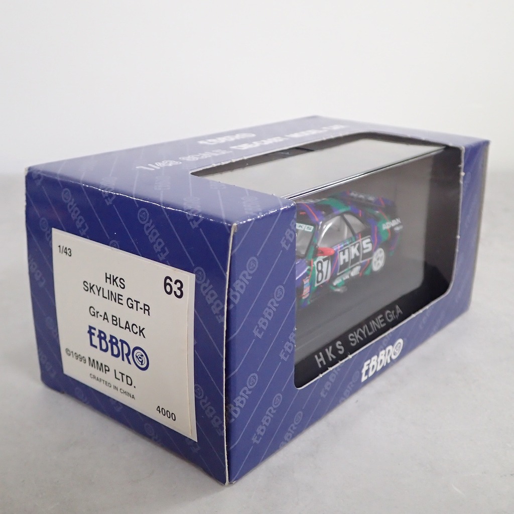 【中古】 エブロ 1/43 HKSスカイラインGr・A 43063 完成品 BEEP ゲームグッズ通販 / エブロ 1/43 HKS スカイライン GT-R Gr.A