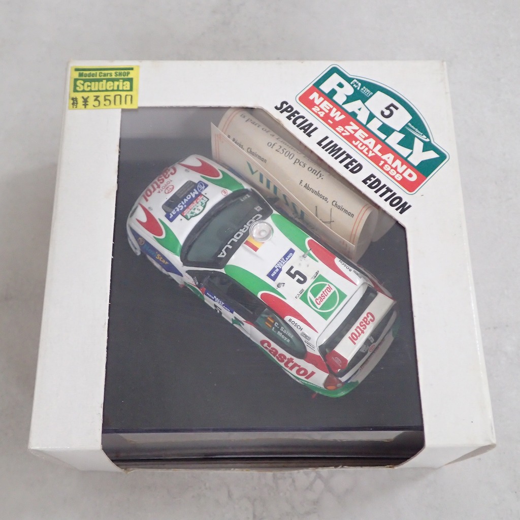 VITESSE 1/43 トヨタ カローラ WRC ニュージーランドラリー 1998 #5 V98203