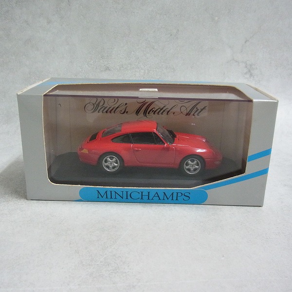 ミニチャンプス 1/43 ポルシェ911 クーペ 1993 レッド 430063007