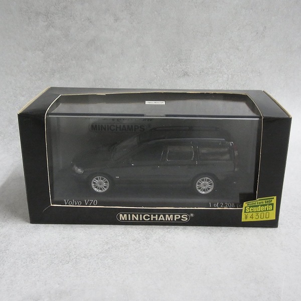 ミニチャンプス 1/43 ボルボ V70 2000 ブラック 430171210