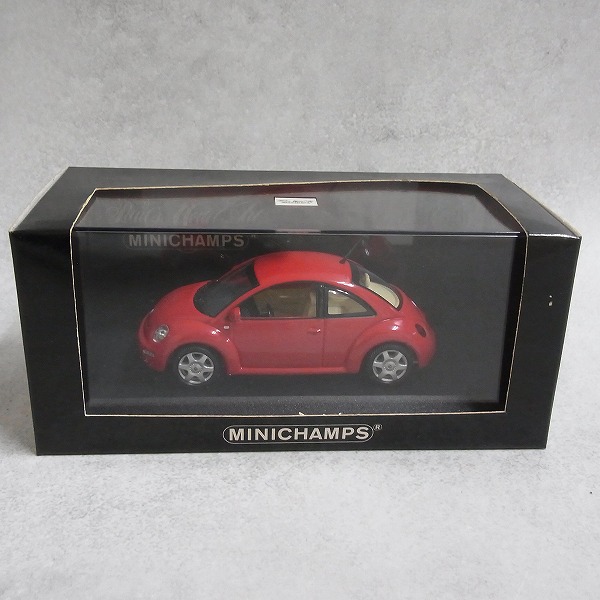 ミニチャンプス 1/43 フォルクスワーゲン ビートル レッド 430058001