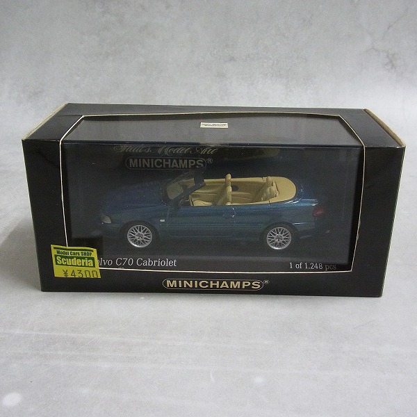 ミニチャンプス 1/43 ボルボ C70 カブリオレ 1998 ターコイズメタリック 430171731