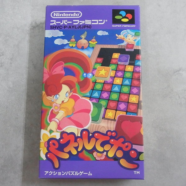 スーパーファミコン - パネルでポン スーパーファミコン 任天堂 『中古即納』{箱説明書なし}{SFC} パネルでポン