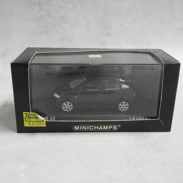 ミニチャンプス 1/43 アウディ A2 2000 ブルーメタリック 430019001