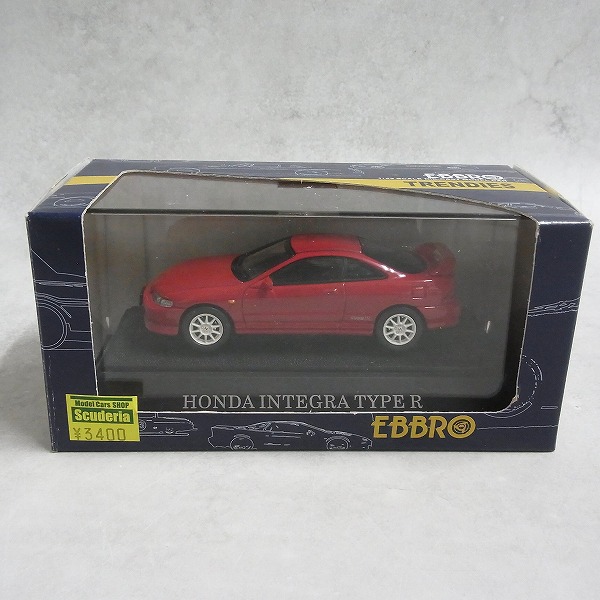 エブロ 1/43 ホンダ インテグラ タイプR レッド TRENDIES