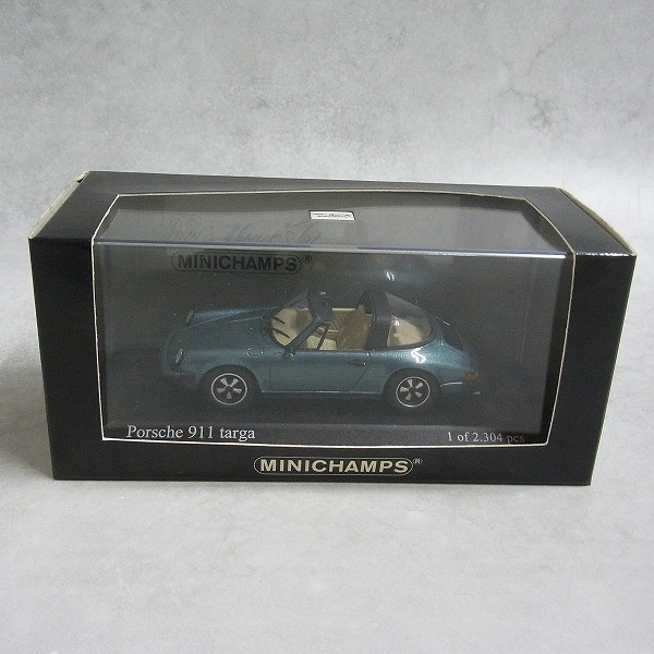 ミニチャンプス 1/43 ポルシェ タルガ 1977 ブルー 400061260