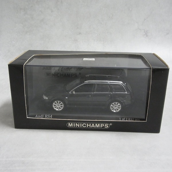 ミニチャンプス 1/43 アウディ RS4 ブリリアントブラック 430019310