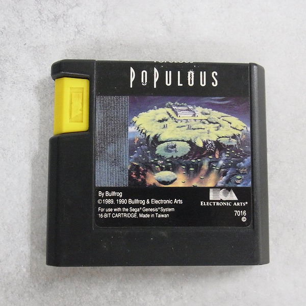 【中古ソフト】メガドライブ│POPULOUS　GENESIS(北米)版