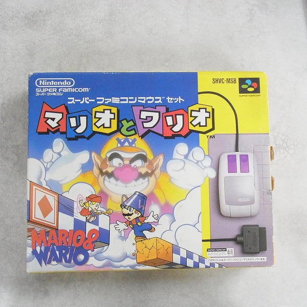 【中古ソフト】スーパーファミコン丨マリオとワリオ マウス付き