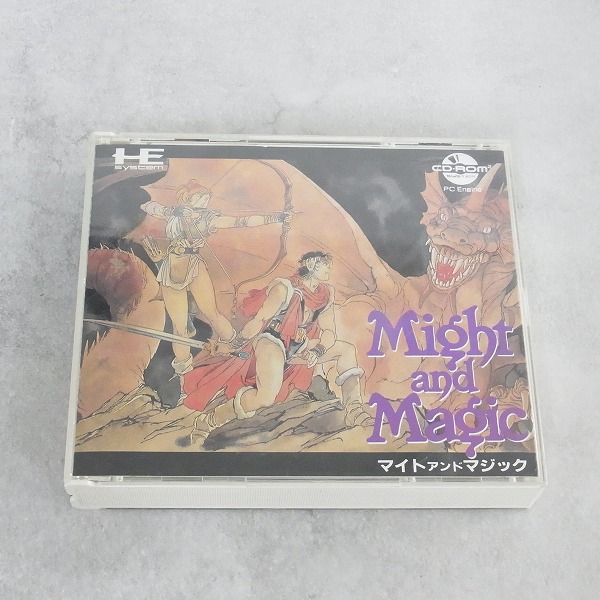 【中古ソフト】PCエンジン CD-ROM2丨マイト＆マジック 説明書欠品