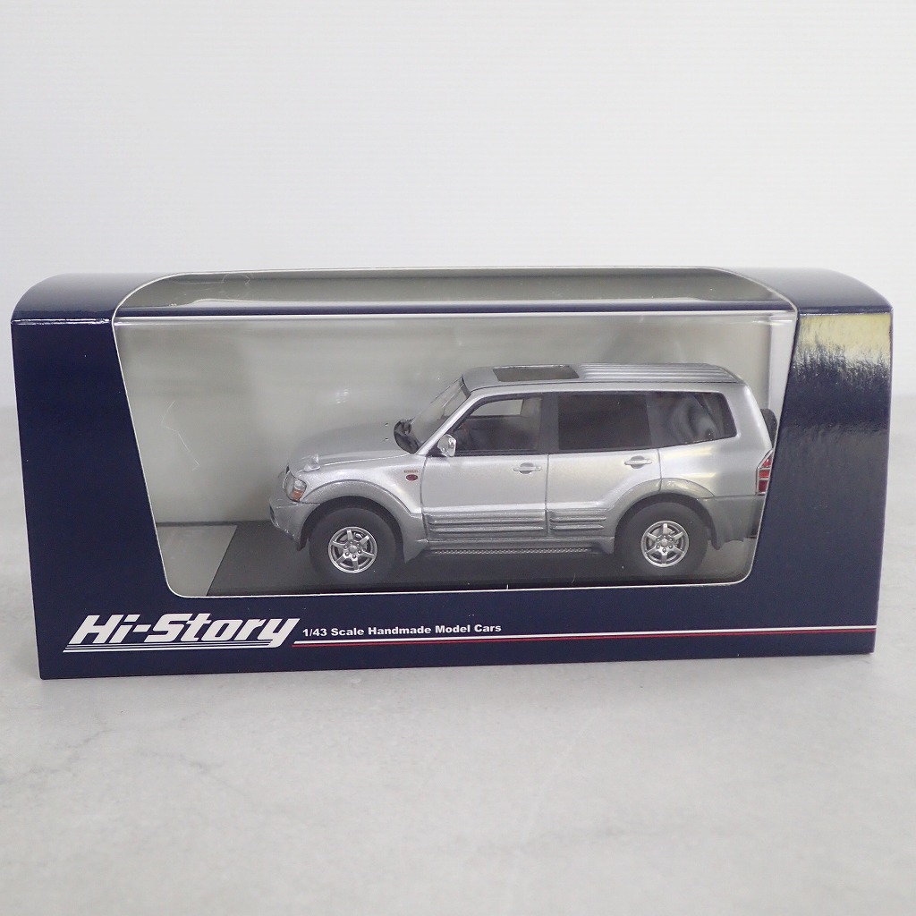 ハイストーリー 1/43 三菱 パジェロ ロングスーパーエクシード DI ディーゼル 3200(1999) HS473SL サテライトシルバー/クイーンズシルバー