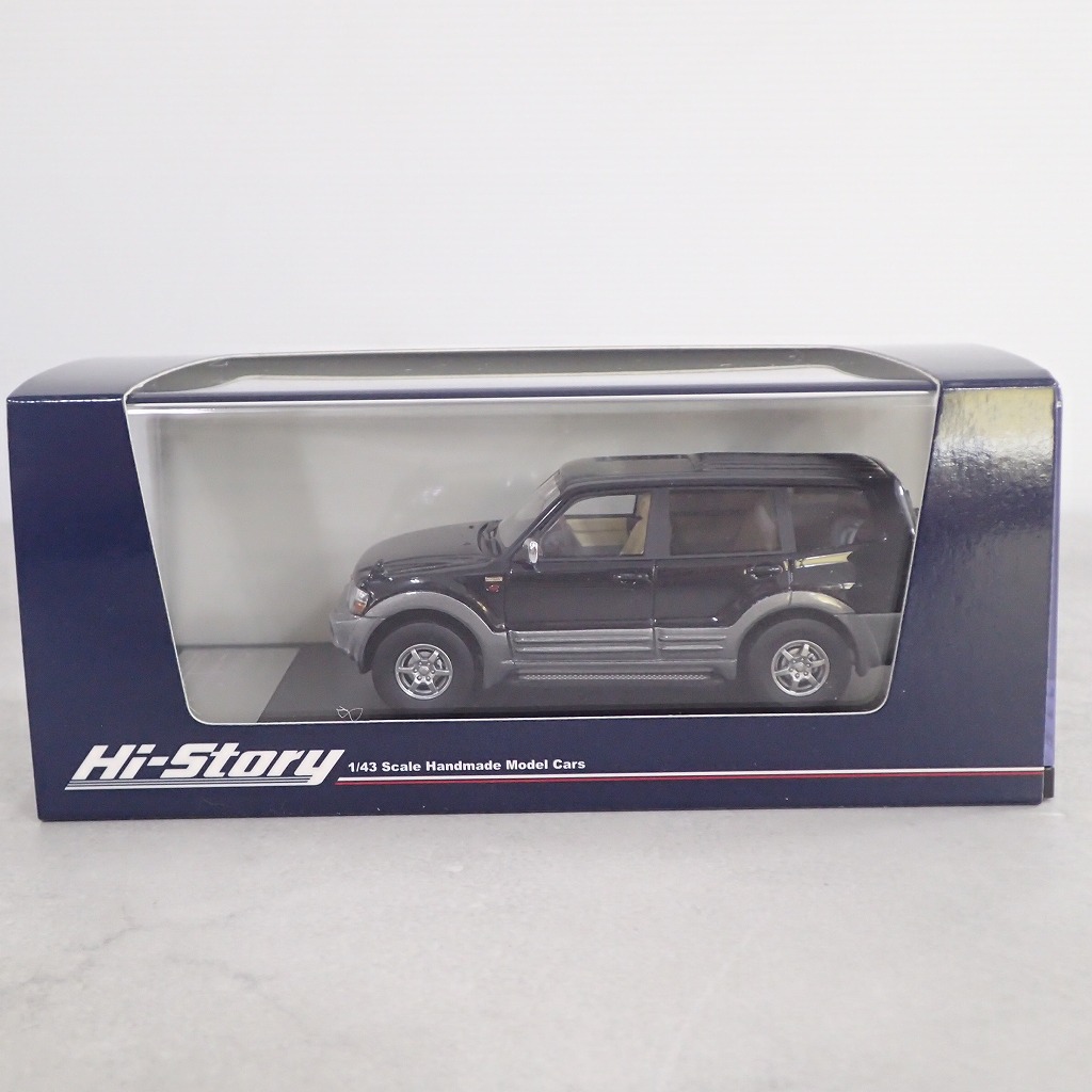 ハイストーリー 1/43 三菱 パジェロ ロングスーパーエクシード DI ディーゼル 3200(1999) HS473BK ピレネーブラック/クイーンズシルバー