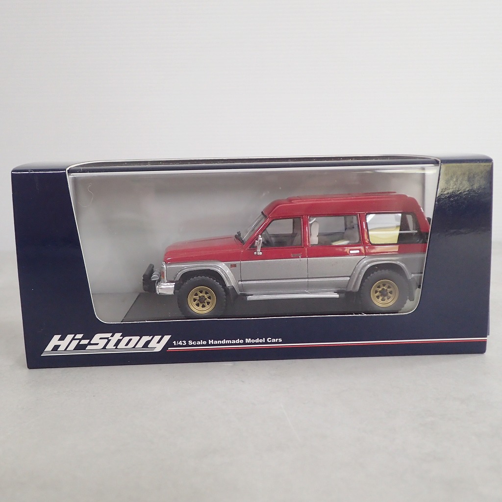 ハイストーリー 1/43 日産 サファリ (エクストラバン・ハイルーフ グランロード 1987) HS115RE レッド/ダークグレーM
