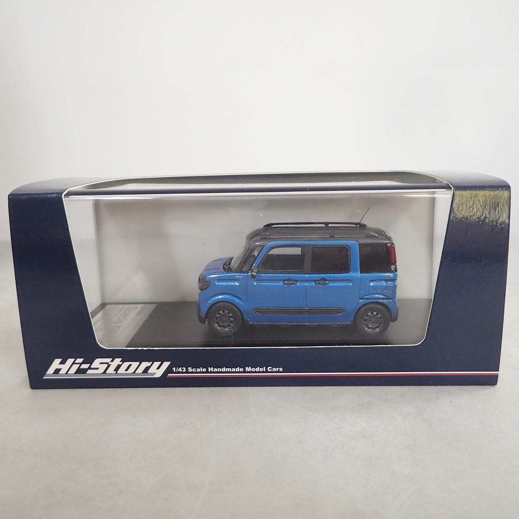 ハイストーリー 1/43 スズキ スペーシアギア ハイブリッド XZターボ (2019) HS237BL ブリスクブルーメタリック ガンメタリック2トーンルーフ