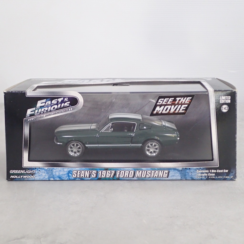 GREEN LIGHT 1/43 FAST&FURIOUS ショーン 1967 フォード ムスタング