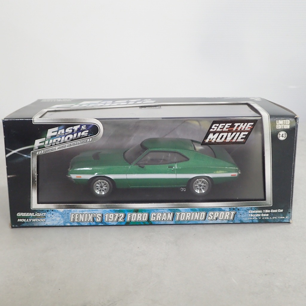 GREEN LIGHT 1/43 FAST&FURIOUS フェニックス 1972 フォード グラントリノ スポーツ