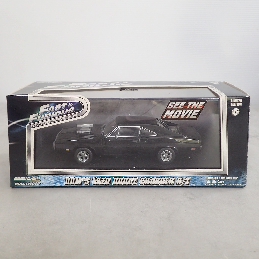 GREEN LIGHT 1/43 FAST&FURIOUS ドム 1970 ダッジチャージャー R/T