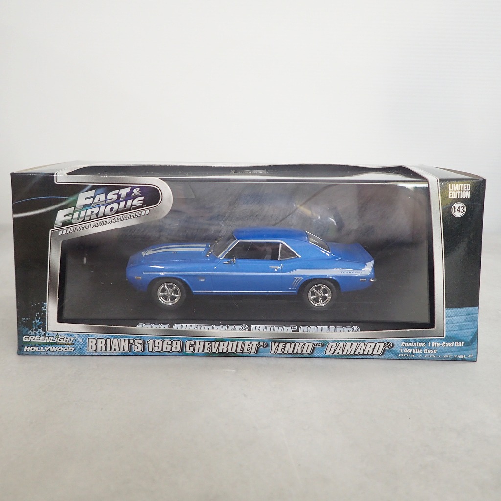 GREEN LIGHT 1/43 FAST&FURIOUS ブライアン 1969 シボレー イェンコ カマロ