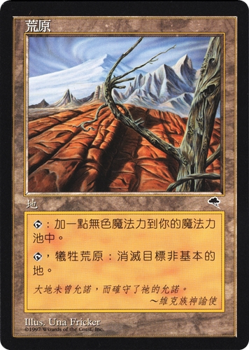 中古MTG【TMP】不毛の大地 / Wasteland《中》（MTG/マジック:ザ・ギャザリング）【管理:M1409A】