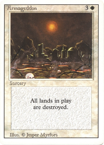 中古MTG【3ED】ハルマゲドン / Armageddon《英》（MTG/マジック:ザ・ギャザリング）【管理:M1424A】
