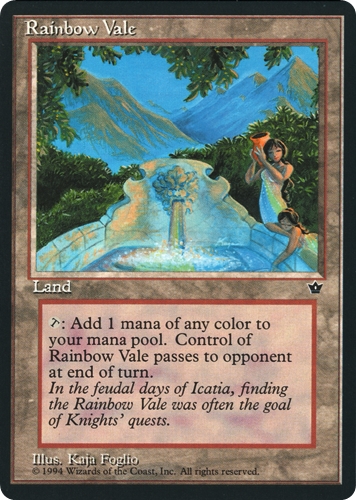 中古MTG【FEM】Rainbow Vale《英》（MTG/マジック:ザ・ギャザリング）【管理:M1429A】