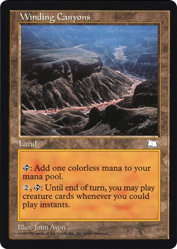 中古MTG【WTH】七曲がりの峡谷 / Winding Canyons《英》（MTG/マジック:ザ・ギャザリング）【管理:M1436A】