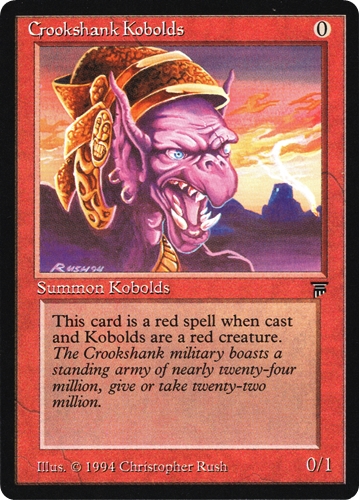中古MTG【LEG】Crookshank Kobolds《英》（MTG/マジック:ザ・ギャザリング）【管理:M1451A】