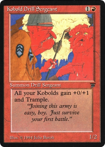 中古MTG【LEG】Kobold Drill Sergeant《英》（MTG/マジック:ザ・ギャザリング）【管理:M1453A】