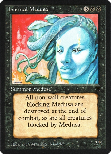 中古MTG【LEG】Infernal Medusa《英》（MTG/マジック:ザ・ギャザリング）【管理:M1455A】