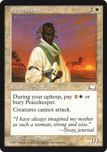 中古MTG【WTH】平和の番人 / Peacekeeper《英》（MTG/マジック:ザ・ギャザリング）【管理:M1474A】