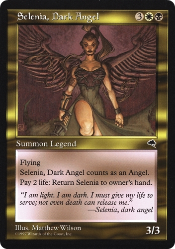中古MTG【TMP】闇の天使セレニア / Selenia, Dark Angel《英》（MTG/マジック:ザ・ギャザリング）【管理:M1479A】
