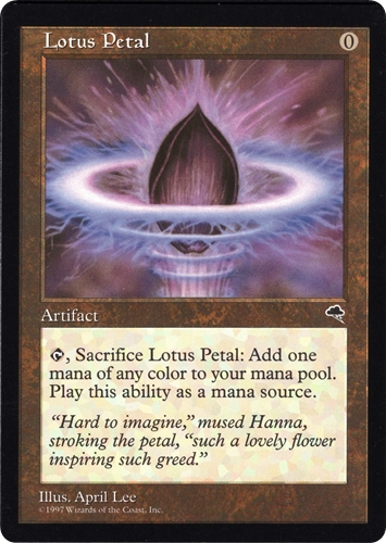 中古MTG【TMP】水蓮の花びら / Lotus Petal《英》（MTG/マジック:ザ・ギャザリング）【管理:M1493A】