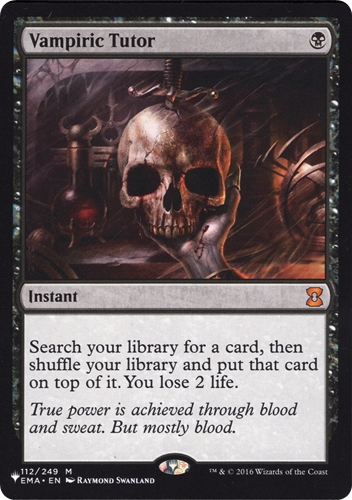 中古MTG【The List】吸血の教示者 / Vampiric Tutor《英》（MTG/マジック:ザ・ギャザリング）【管理:M1499】