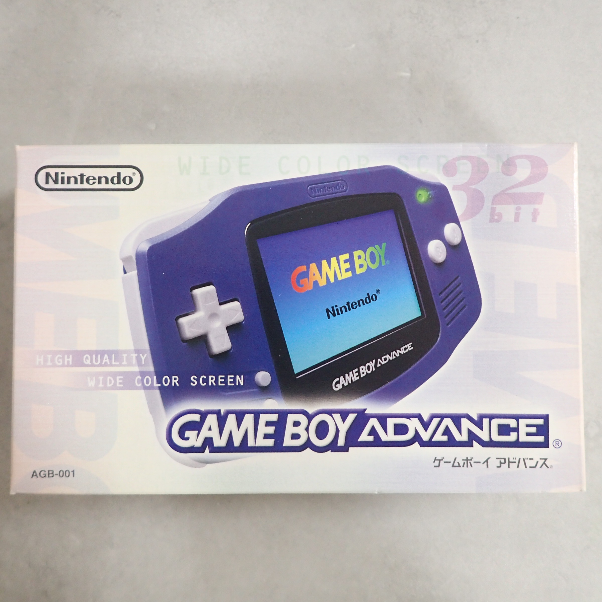 【中古ハード】 動作品 GBA ゲームボーイアドバンス AGB-001 バイオレット