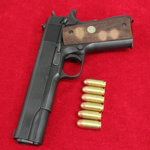 CAW M1911A1 コルトガバメント 木製グリップ モデルガン