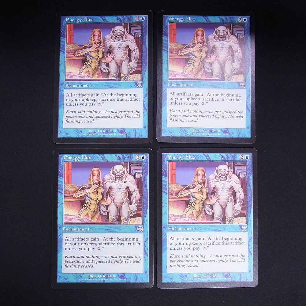 ◆【中古MTG】マジックザギャザリング│魔力流出/Energy Flux【EN/MMQ】4枚セット