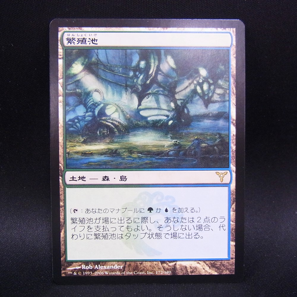 ◆【中古MTG】マジックザギャザリング│繁殖池/Breeding Pool【JP/DIS】