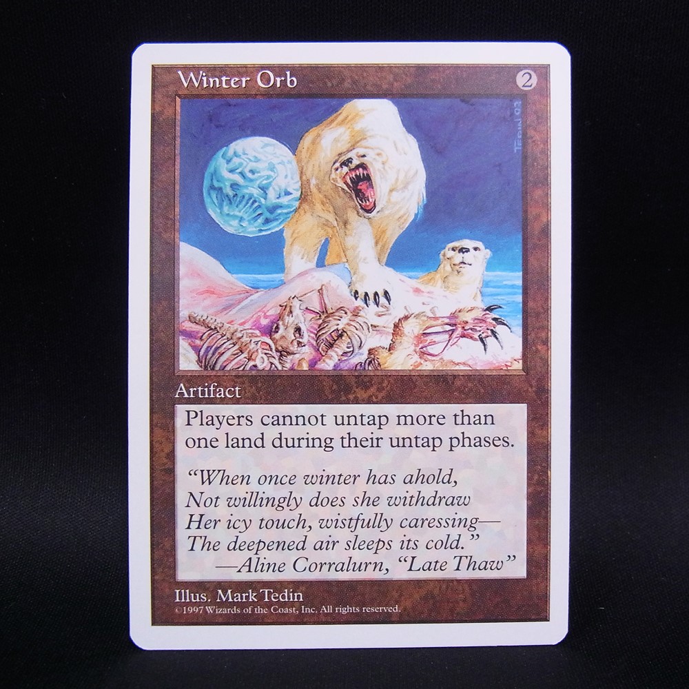◆【中古MTG】マジックザギャザリング│冬の宝珠/Winter Orb【EN/5ED】